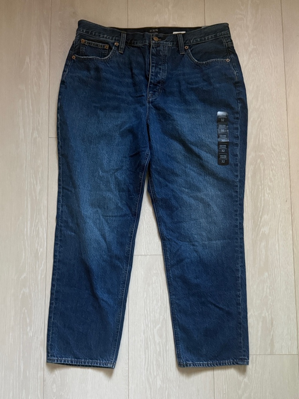 J. Crew Women's Indigo Straight Jeans - Picture 2 of 10